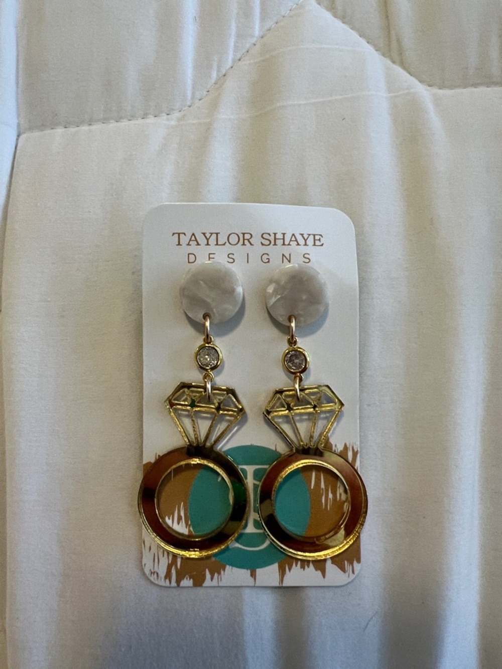 Taylor Shaye Designs Engagement Ring Earrings